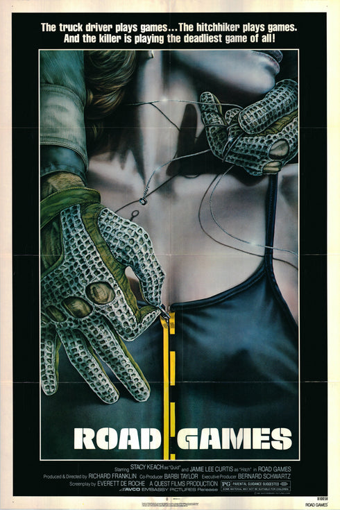 road games 1981 one sheet poster folded