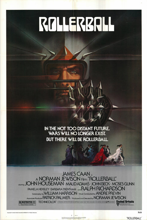rollerball 1975 one sheet poster folded