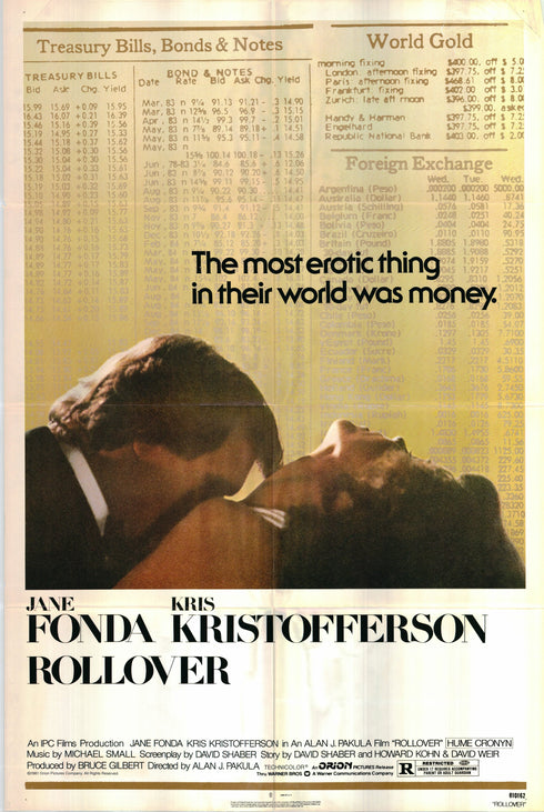 rollover 1981 one sheet poster folded