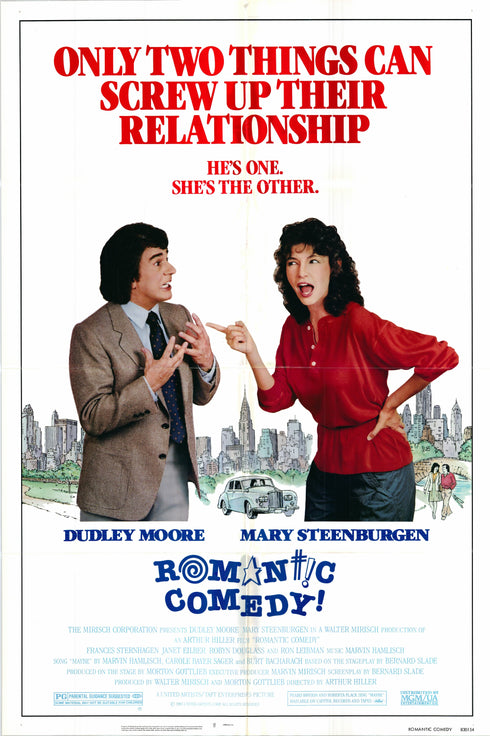 romantic comedy 1983 one sheet poster folded