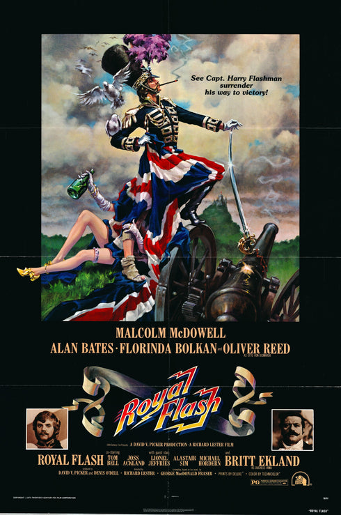 royal flash 1975 style a one sheet poster folded