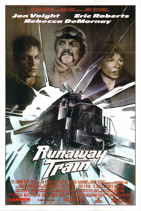 runaway train 1985 one sheet poster folded