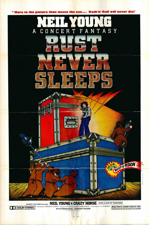 rust never sleeps 1979 one sheet poster folded