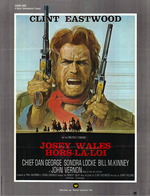 The Outlaw Josey Wales 1976 French one sheet poster, folded