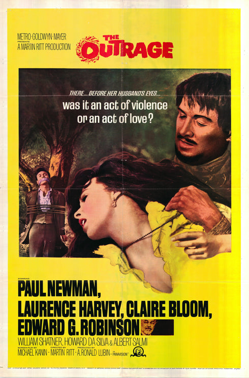 the outrage 1964 one sheet poster folded