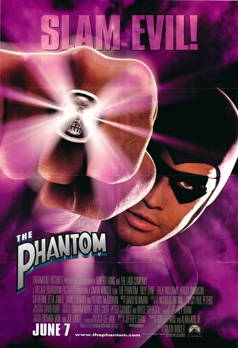 the phantom 1996 one sheet poster folded