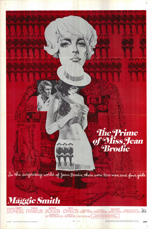 the prime of miss jean brodie 1969 one sheet poster folded