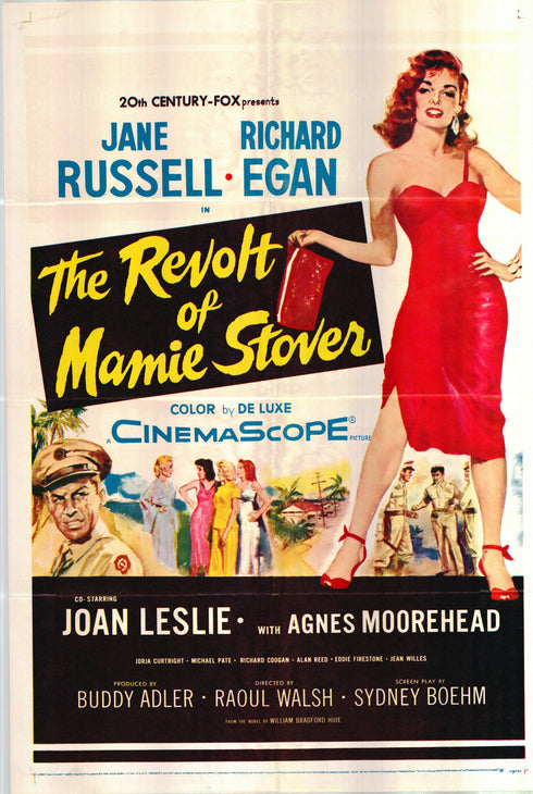 the revolt of mamie stover 1956 one sheet poster folded