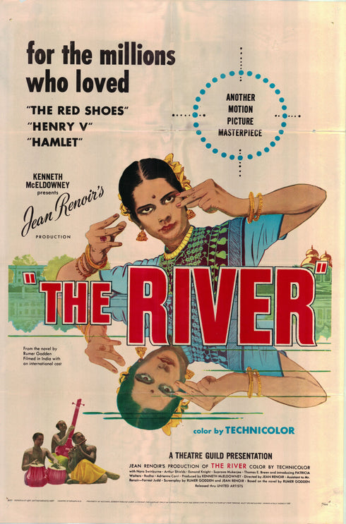 the river 1951 one sheet poster folded