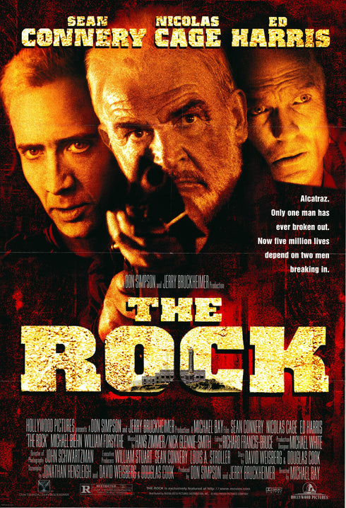 the rock 1996 one sheet poster folded
