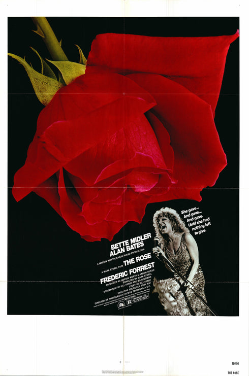 the rose 1979 one sheet poster folded