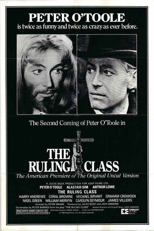 the ruling class 1972 one sheet poster folded