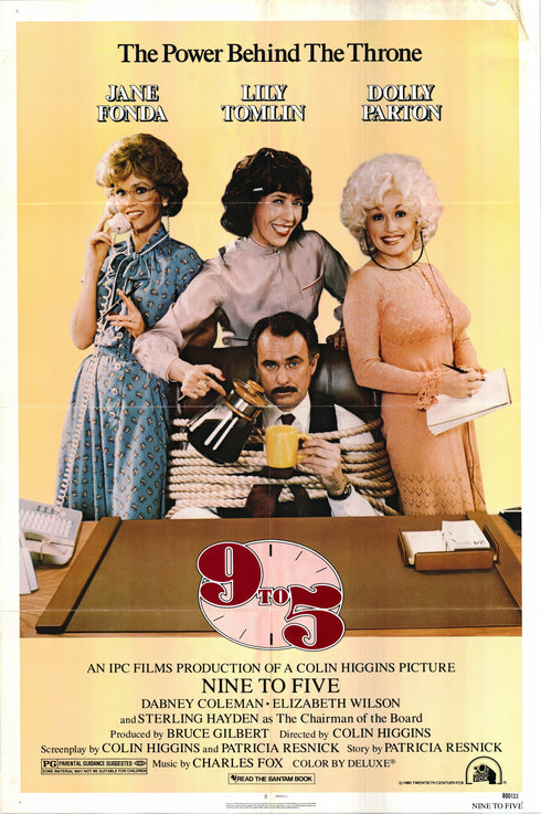 9 to 5 1980 one sheet poster folded