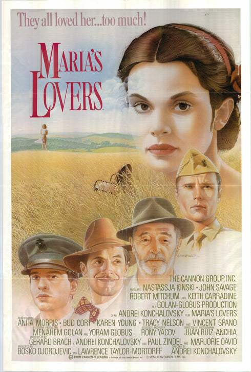 maria's lovers 1984 one sheet poster folded