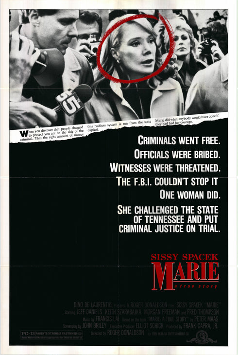 marie 1985 one sheet poster folded