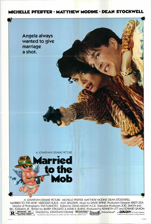 married to the mob 1988 one sheet poster folded