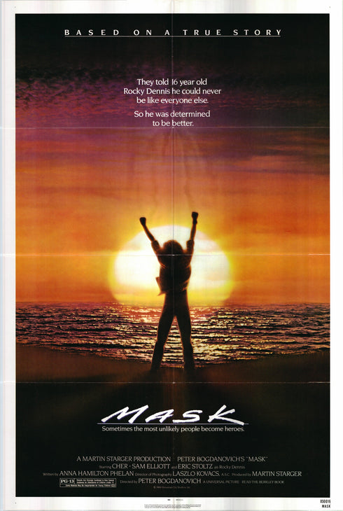 mask 1985 one sheet poster folded