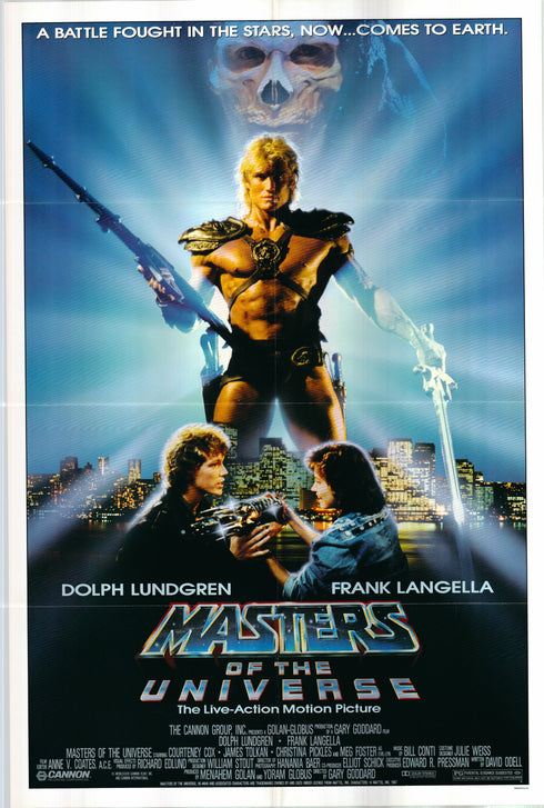 masters of the universe 1987 one sheet poster folded