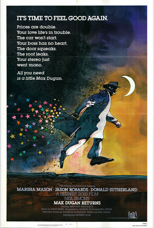 max dugan returns 1983 one sheet poster folded