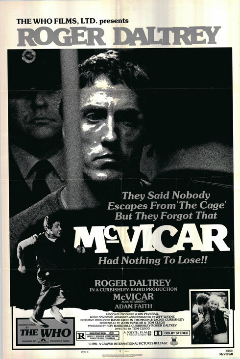 mcvicar 1981 style b one sheet poster folded