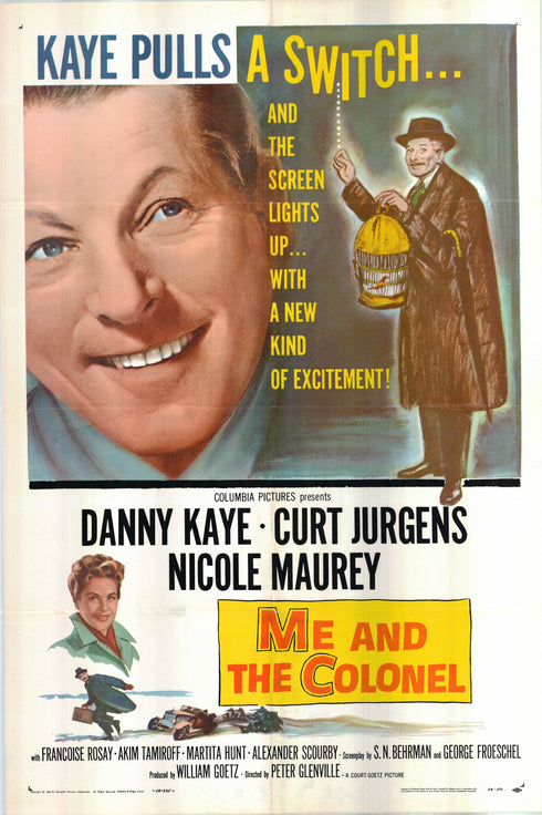 me and the colonel 1958 one sheet poster folded