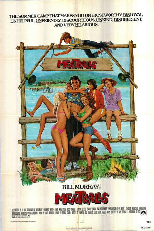 meatballs 1979 one sheet poster folded