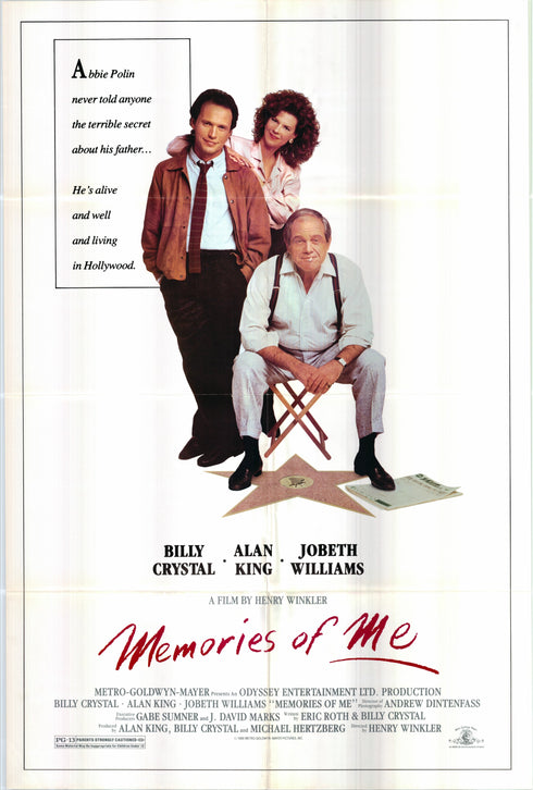 memories of me 1988 one sheet poster folded