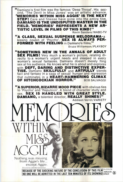 memories within miss aggie 1974 one sheet poster folded