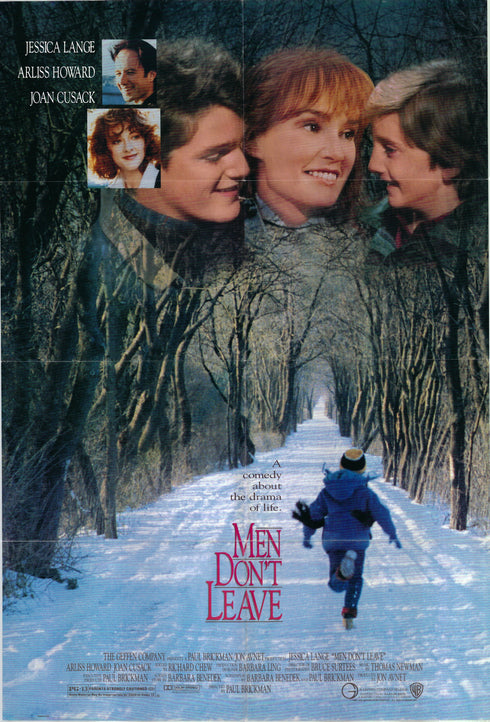 men don't leave 1989 one sheet poster folded