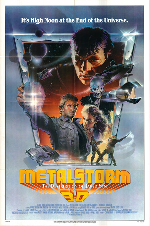metalstorm 1983 one sheet poster folded