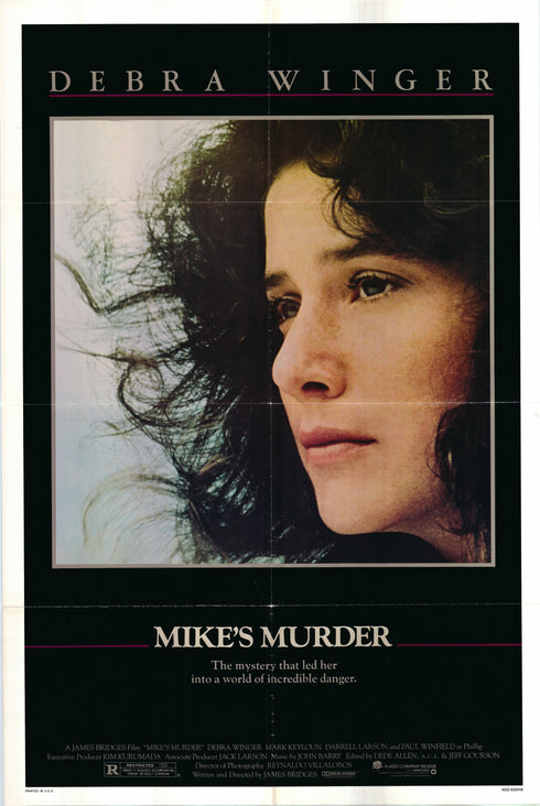 mike's murder 1983 one sheet poster folded