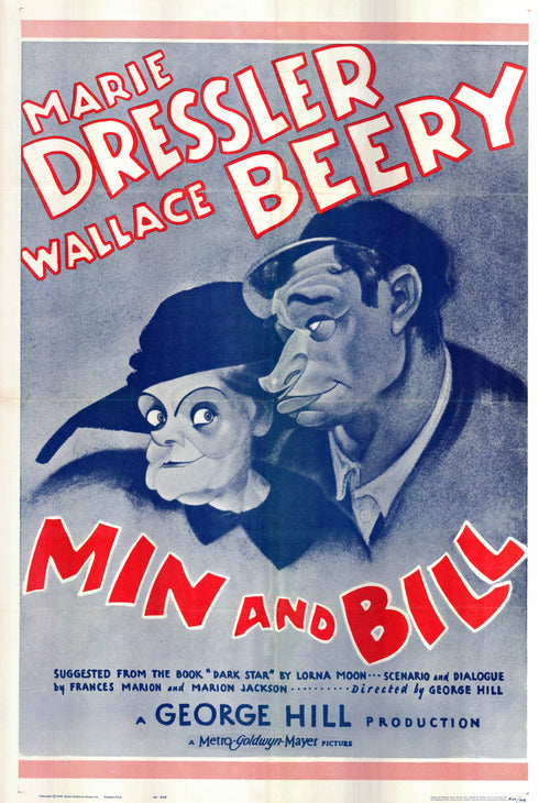 min and bill 1962R one sheet poster folded