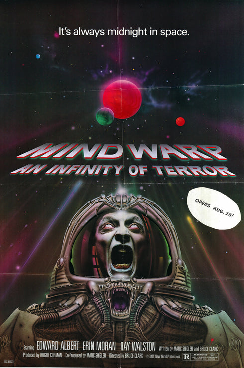 mind warp 1981 advance one sheet poster folded