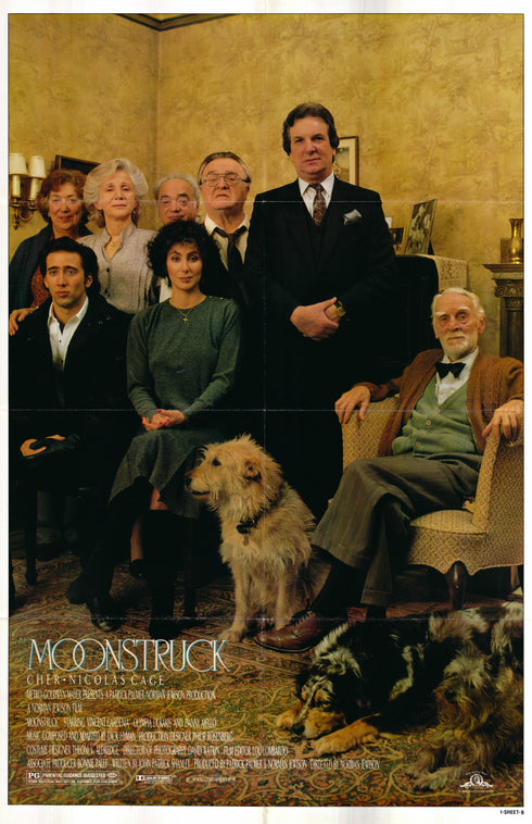 moonstruck 1987 style b one sheet poster folded