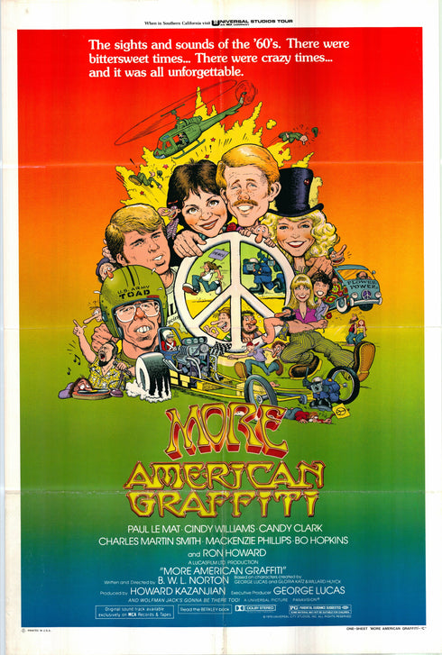 more american graffiti 1979 style c one sheet poster folded