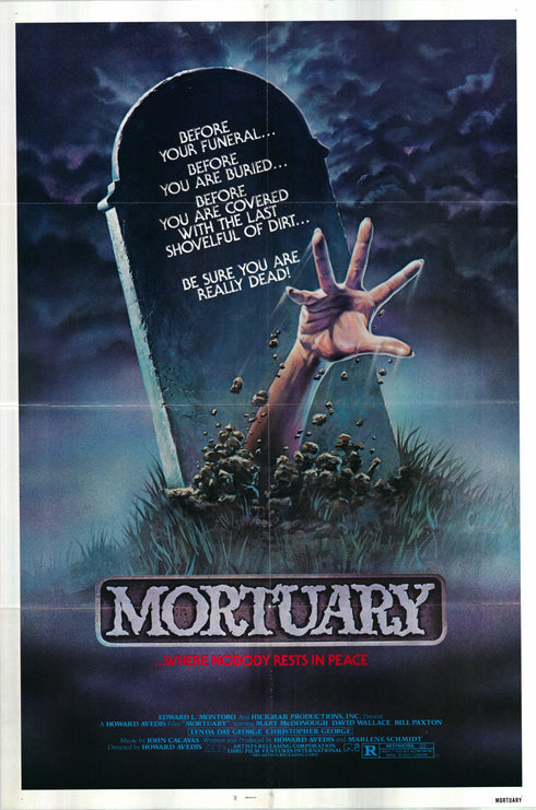 mortuary 1983 one sheet poster folded