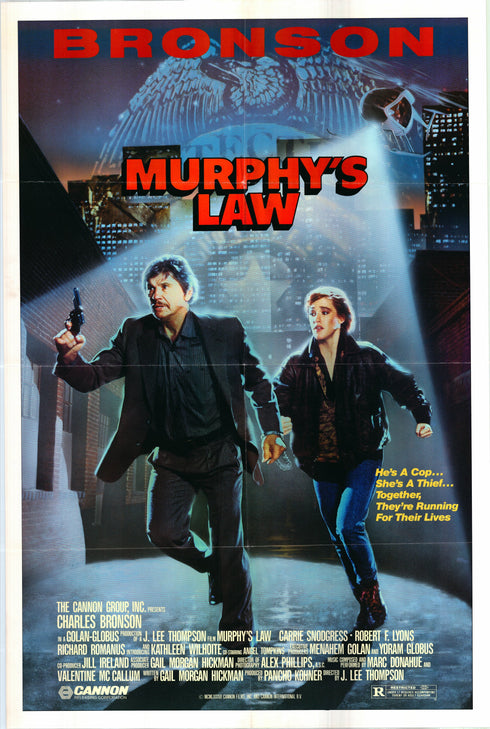 murphy's law 1986 one sheet poster folded