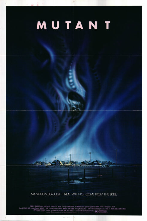 mutant (all blue) 1984 one sheet poster folded