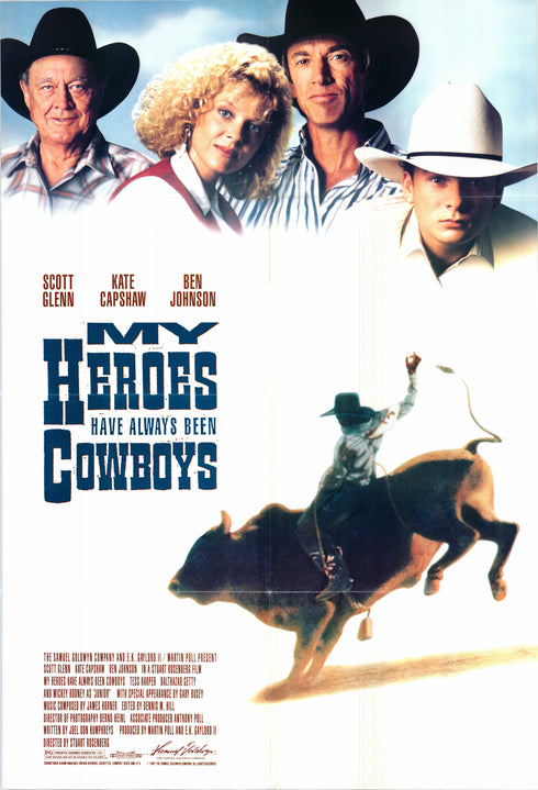 my heroes have always been cowboys 1991 double sided one sheet poster folded