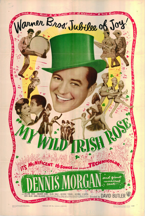 my wild irish rose 1948 one sheet poster folded