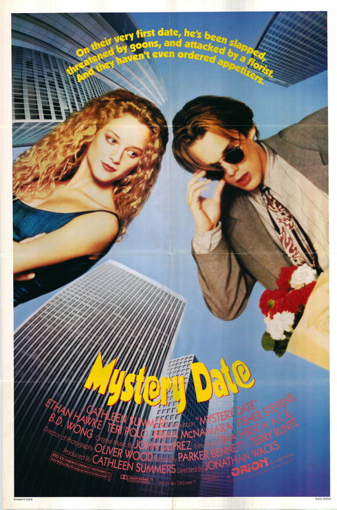 mystery date 1991 one sheet poster folded