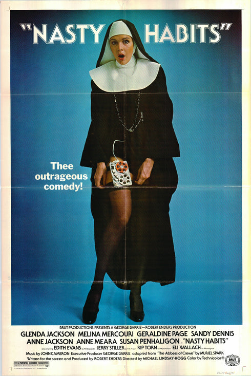 nasty habits 1977 one sheet poster folded