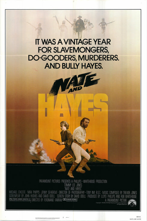 nate and hayes 1983 one sheet poster folded