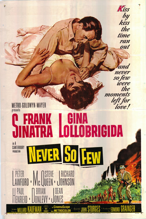 never so few 1959 one sheet poster folded