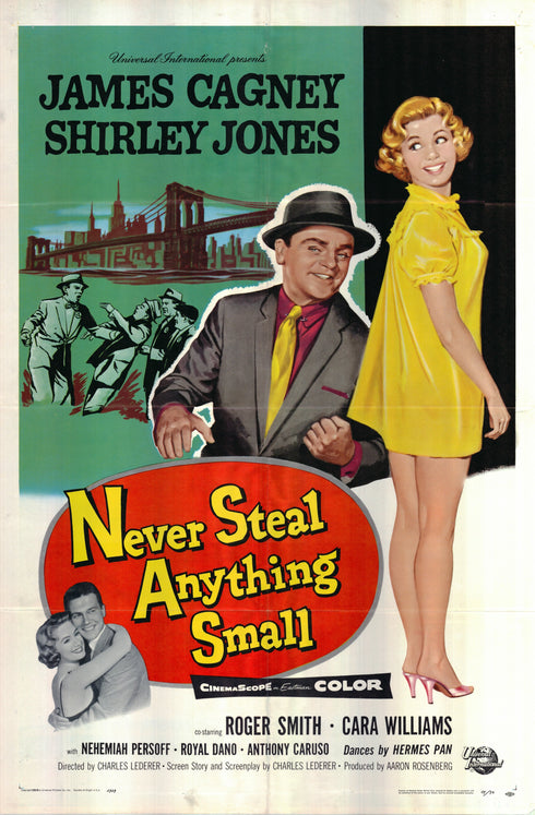never steal anything small 1959 one sheet poster folded