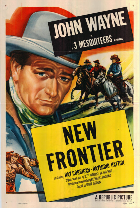 new frontier 1953R one sheet poster folded