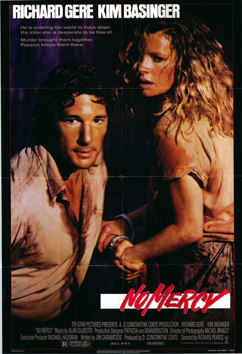 no mercy 1986 one sheet poster folded