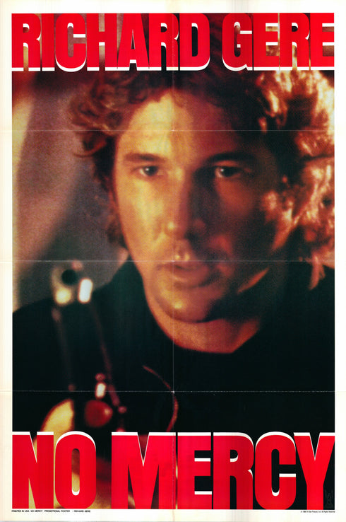no mercy 1986 richard gere - one sheet poster folded
