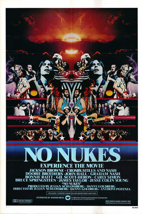 no nukes 1980 one sheet poster folded