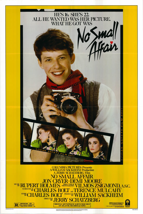 no small affair 1984 one sheet poster folded